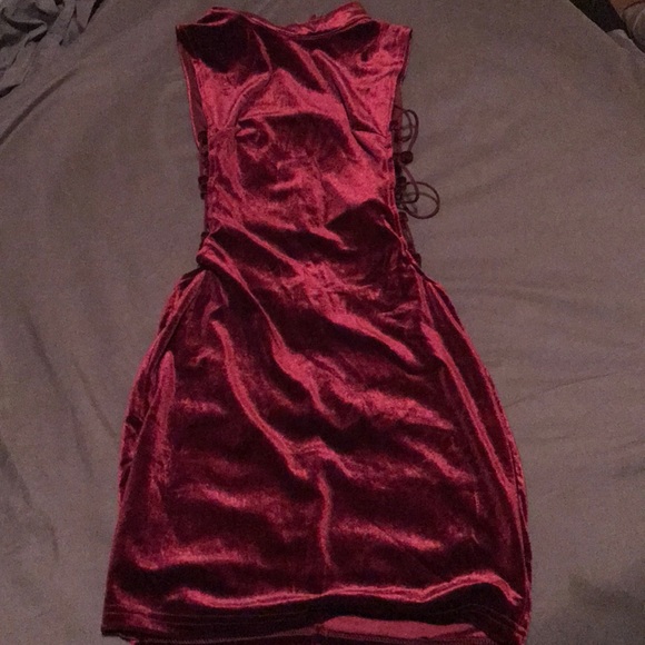 Velvet mini dress - Picture 1 of 3
